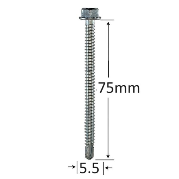 Surub Autoforant Cap Hexagonal 5.5x75mm Zincat a