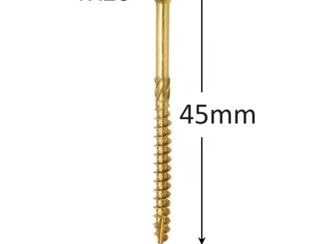 Surub Dulgherie Cap Inecat 4x45mm Torx TX20 - 500buc/cutie