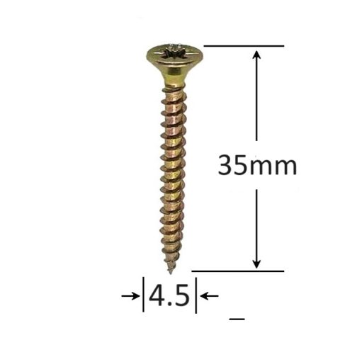 Holsurub Lemn Si PAL Cap Inecat 4.5x35 mm PZ2 - 500buc/cutie