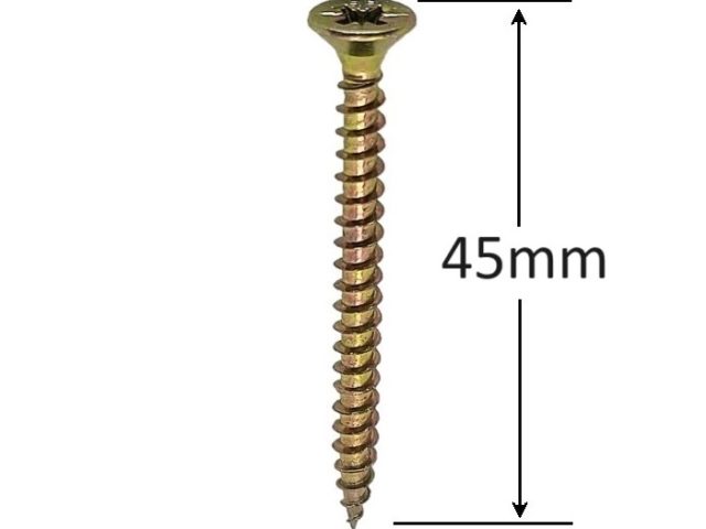 Holsurub Lemn Si PAL Cap Inecat 4.5x45 mm PZ2 - 500buc/cutie