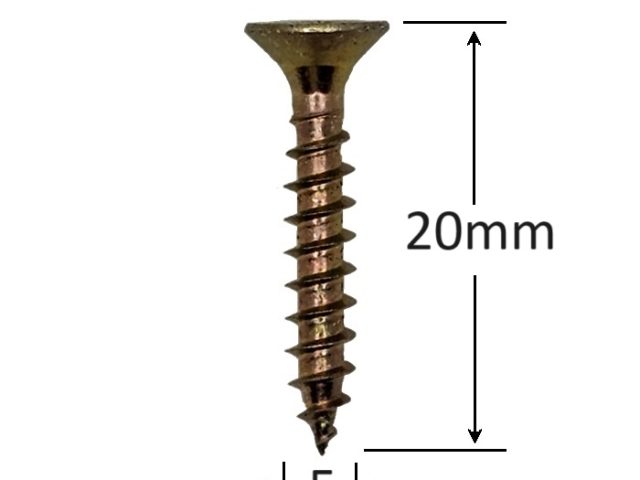 Holsurub Lemn Si PAL Cap Inecat 5x20 mm PZ2 - 1000buc/cutie