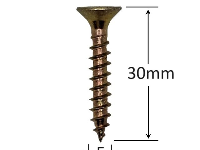 Holsurub Lemn Si PAL Cap Inecat 5x30 mm PZ2 - 1000buc/cutie