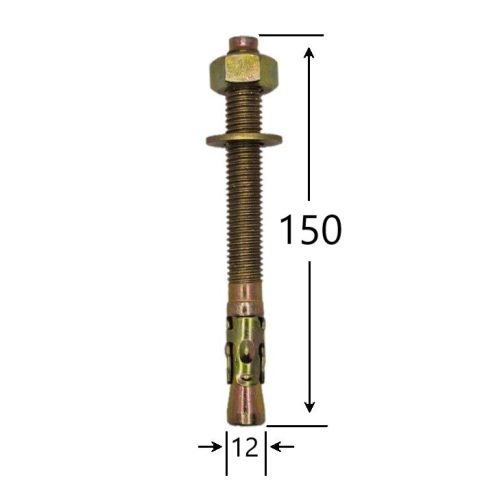 Conexpand Ancora Cu Cep Cilindric Si Clema M12x150mm - 20buc/cutie