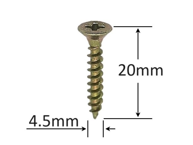 Holsurub Lemn Si PAL Cap Inecat 4.5x20mm PZ2 DIN 7505A - 1000buc/cutie