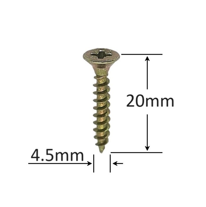 Holsurub Lemn Si PAL Cap Inecat 4.5x20mm PZ2 DIN 7505A - 1000buc/cutie