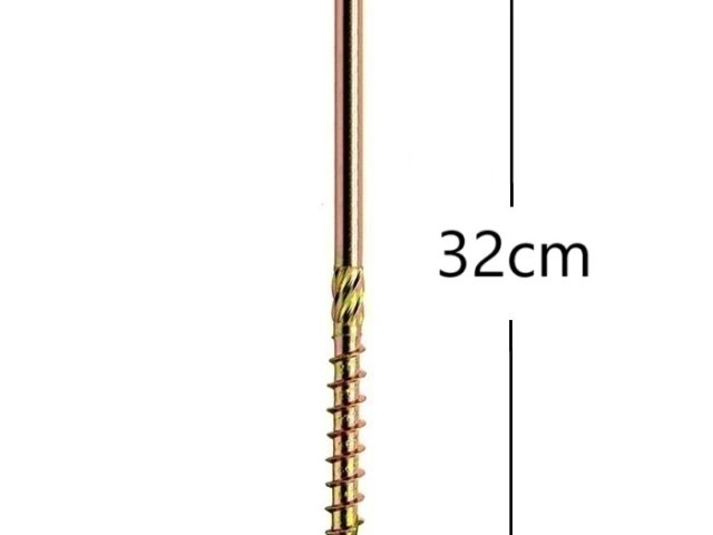 Surub Dulgherie Cap Plat 8x320mm Torx TX40 - 50buc/cutie