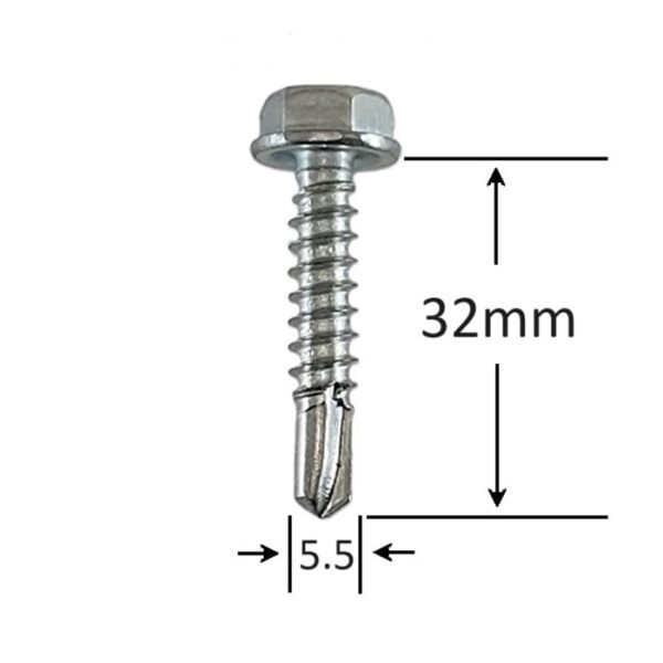 Autoforant Cap Hexagonal 5.5x32mm Zincat a