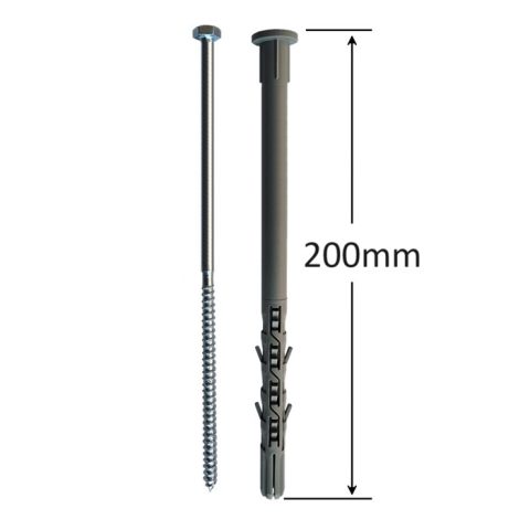 Diblu 10x200mm Cu Surub DIN 571 - 50 buc/cutie