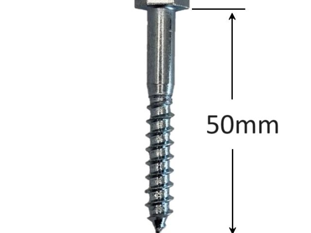 Holsurub Lemn Cap Hexagonal 8x50mm DIN 571 - 100buc/cutie