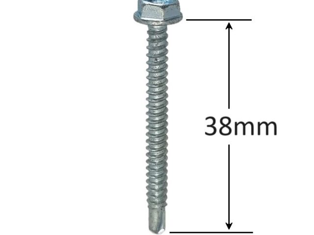 Surub Autoforant Cap Hexagonal 5.5x38mm Zincat DIN 7504K - 100buc/cutie