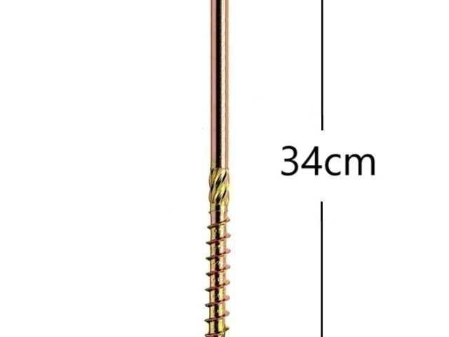 Surub Dulgherie Cap Plat 8x340mm Torx TX40 - 50buc/cutie