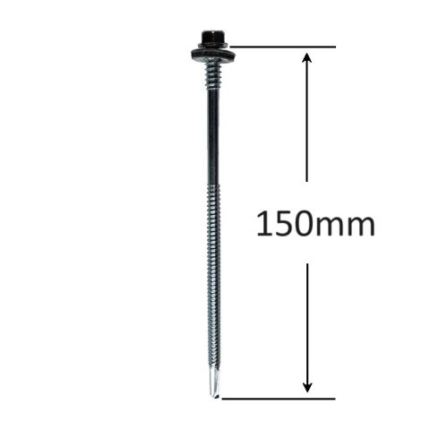 Surub Panou Sandwich 150mm Zincat - 100buc/cutie