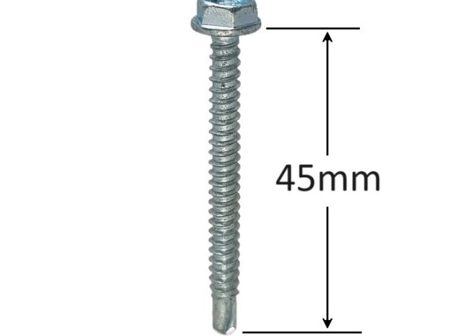 Surub Autoforant Cap Hexagonal 5.5x45mm Zincat DIN 7504K - 100buc/cutie