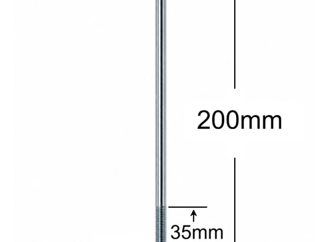 Surub Filet Metric Cap Bombat Torbant M8x200mm DIN 603 Zincat - 50buc/cutie