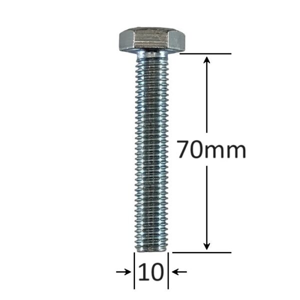 Surub Filet Metric M10x70mm Cap Hexagonal a