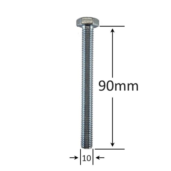 Surub Filet Metric M10x90mm Cap Hexagonal a