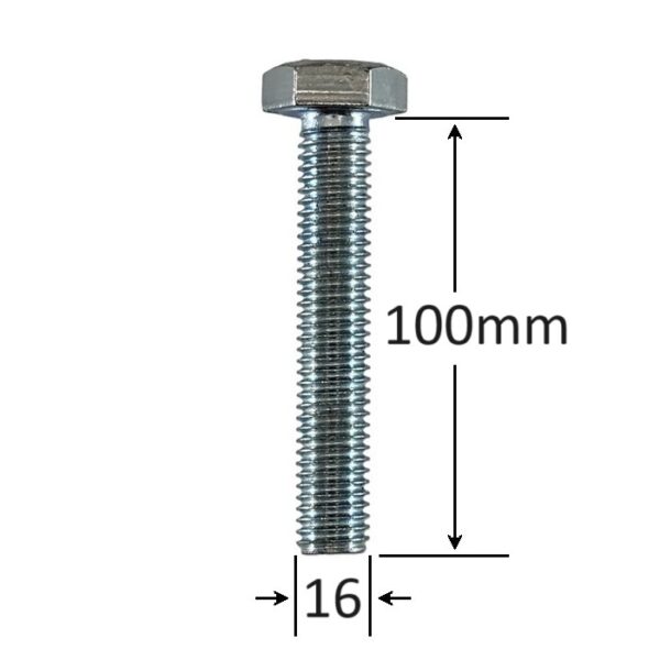 Surub Filet Metric M16x100mm Cap Hexagonal a