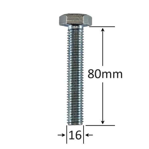 Surub Filet Metric M16x80mm Cap Hexagonal a