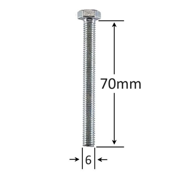 Surub Filet Metric M6x70mm Cap Hexagonal a