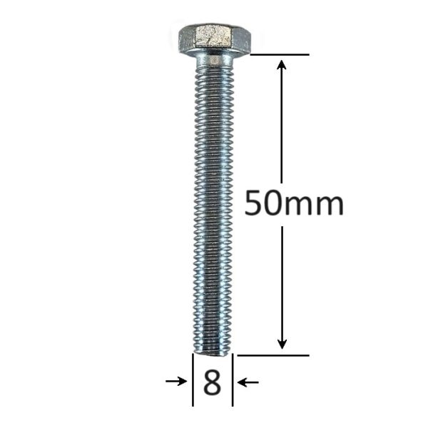 Surub Filet Metric M8x50mm Cap Hexagonal a