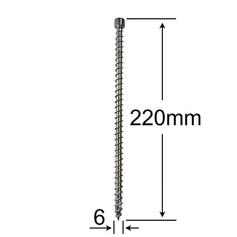 Surub Lemn Cap Cilindric 6x220mm TX30 - 100buc/cutie