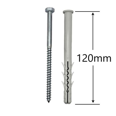 Diblu 12x120mm Cu Surub DIN 571 - 50 buc/cutie
