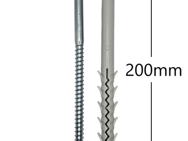 Diblu 16x200mm Cu Surub DIN 571 - 25 buc/cutie