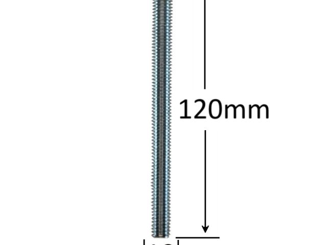 Surub Filet Metric Cap Bombat Torbant M10x120mm DIN 603 Zincat - 50buc/cutie