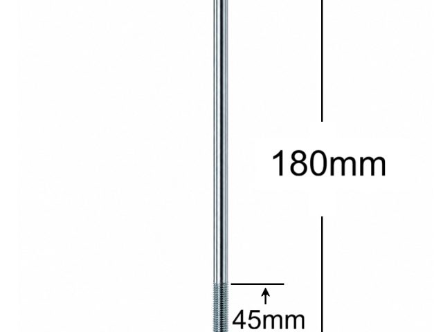 Surub Filet Metric Cap Bombat Torbant M10x180mm DIN 603 Zincat - 25buc/cutie