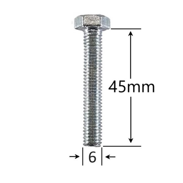 Surub Filet Metric M6x45mm Cap Hexagonal a