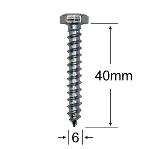 Holsurub Lemn Cap Hexagonal 6x40mm DIN 571 - 100buc/cutie