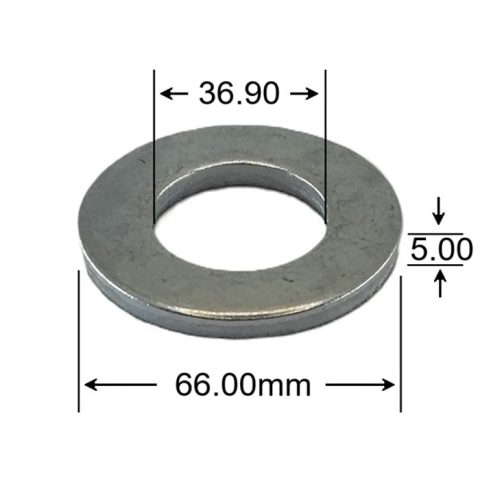 Saiba Plata M36x66x5mm DIN125 Zincata - 20buc/cutie