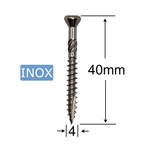 Surub Dulgherie Inox 4x40mm Cap Inecat 1