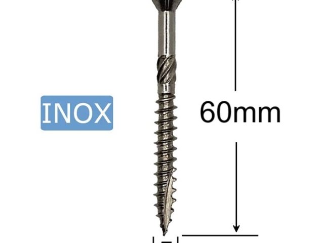 Surub Dulgherie Inox 5x60mm Cap Inecat Torx TX25 - 200buc/cutie
