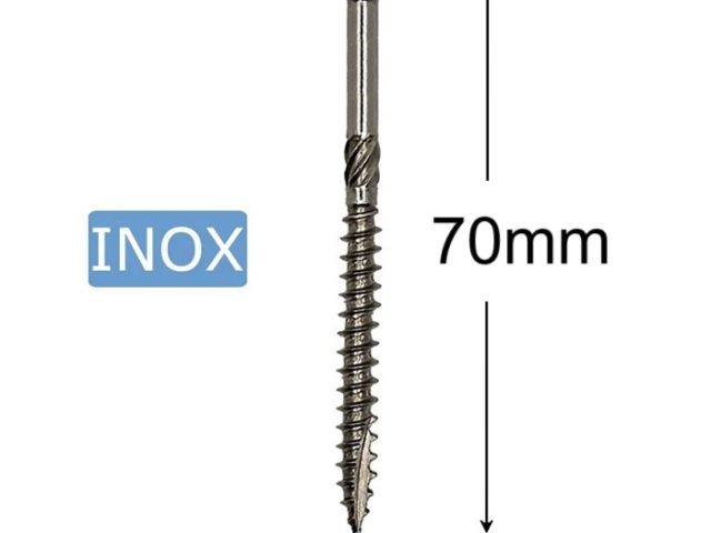 Surub Dulgherie Inox 5x70mm Cap Inecat Torx TX25 - 100buc/cutie