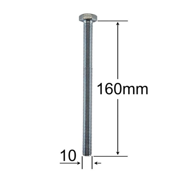 Surub Filet Metric M10x160mm Cap Hexagonal a