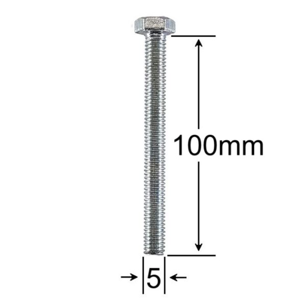 Surub Filet Metric M5x100mm Cap Hexagonal a