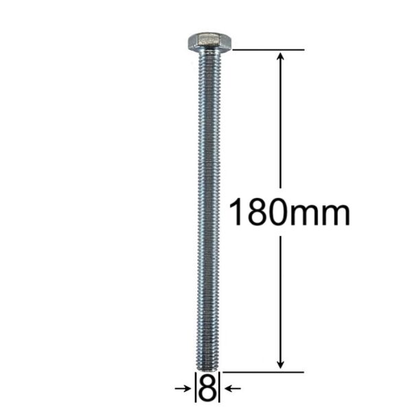 Surub Filet Metric M8x180mm Cap Hexagonal a