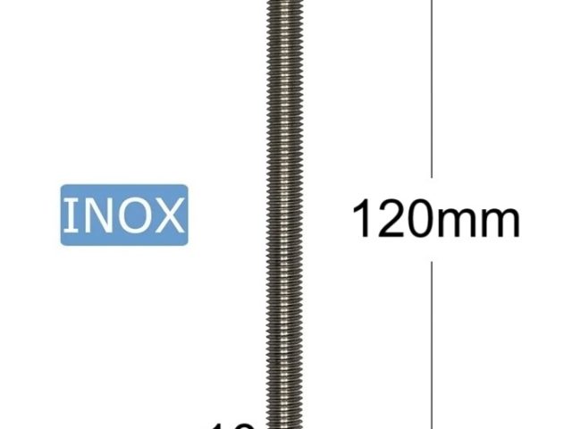 Surub Inox M10x120mm Cap Hexagonal DIN 933 A2 - 10buc/cutie