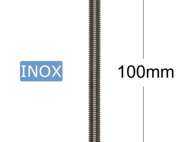 Surub Inox M6x100mm Cap Hexagonal DIN 933 A2 - 50buc/cutie