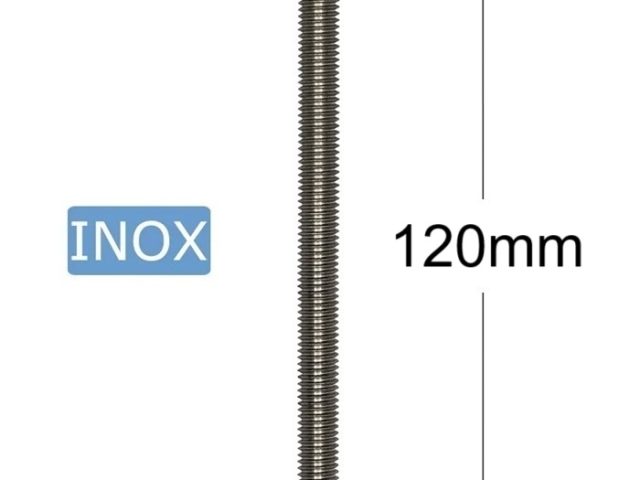 Surub Inox M6x120mm Cap Hexagonal DIN 933 A2 - 25buc/cutie