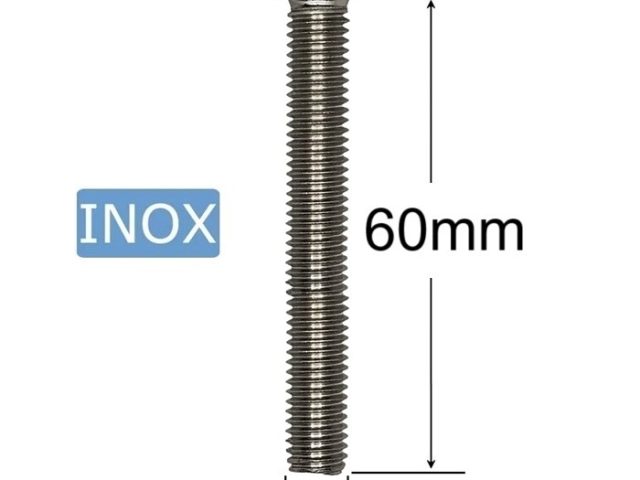 Surub Inox M6x60mm Cap Hexagonal DIN 933 A2 - 50buc/cutie
