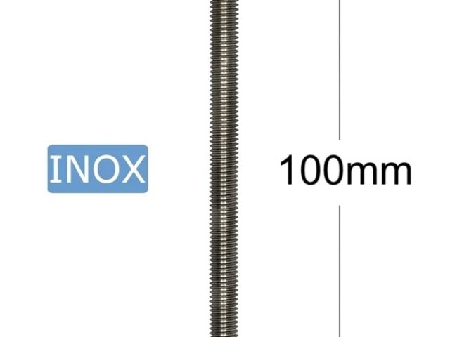 Surub Inox M8x100mm Cap Hexagonal DIN 933 A2 - 25buc/cutie
