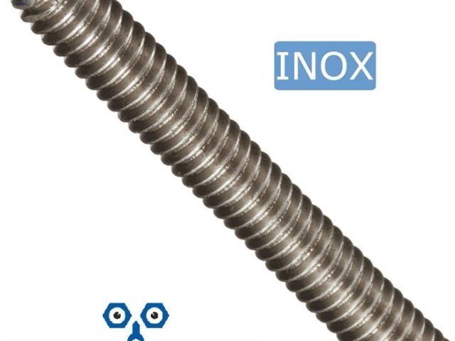 Tija Filetata Inox M6 x 1 Metru DIN 976 A2