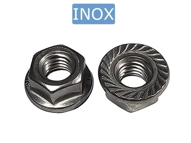 Piulita Inox M10 Cu Flansa DIN 6923 A2 - 50 buc/cutie