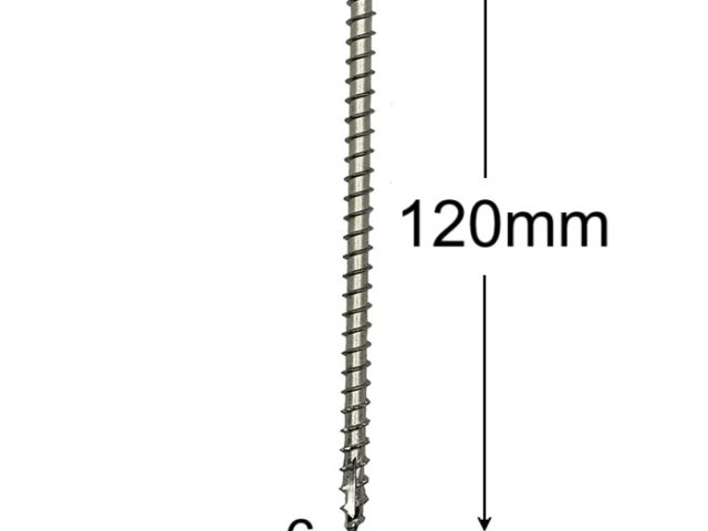 Surub Lemn Cap Cilindric 6x120mm Torx TX30 - 100buc/cutie