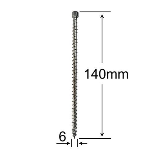 Surub Lemn Cap Cilindric 6x140mm Torx TX30 - 100buc/cutie