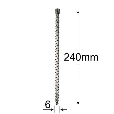 Surub Lemn Cap Cilindric 6x240mm Torx TX30 - 100buc/cutie
