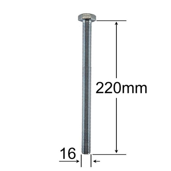 Surub Filet Metric M16x220mm Cap Hexagonal a