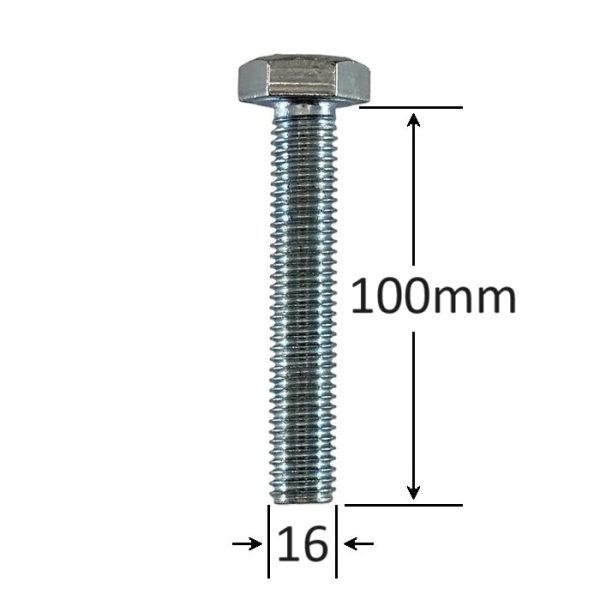 Surub Filet Metric M16x90mm Cap Hexagonal a